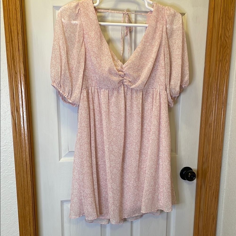 B Darlin Pink Floral Dress